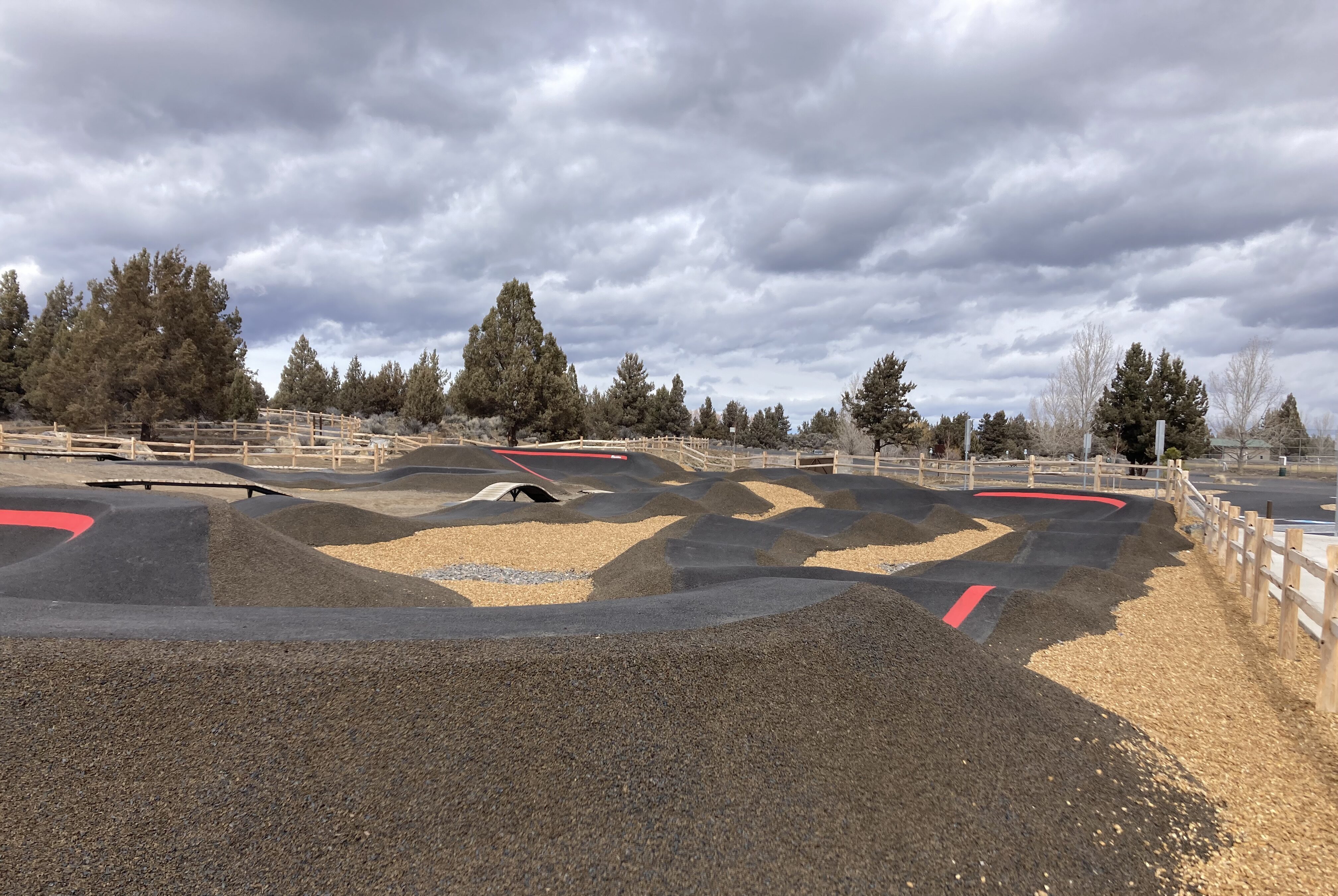 Ground view of the new Big Sky pump track