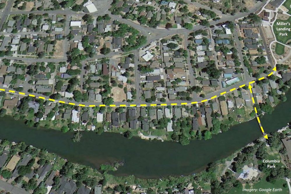 Deschutes River Trail - Galveston to Miller's Landing Map