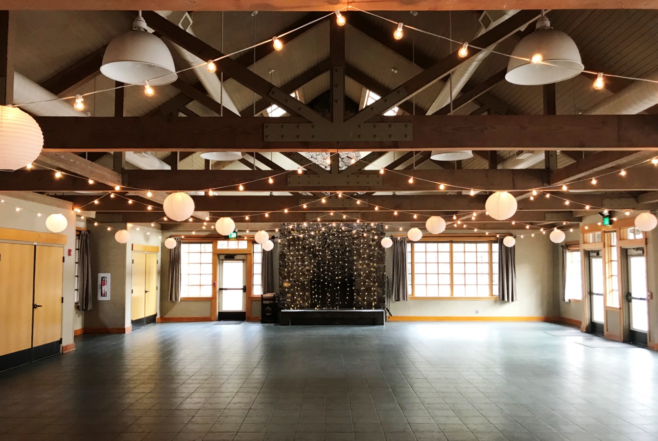 Aspen Hall - indoor string lights