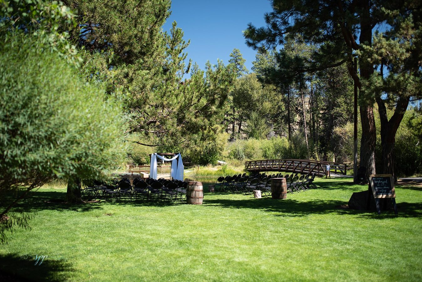 Aspen Hall - outdoor wedding ceremony 2