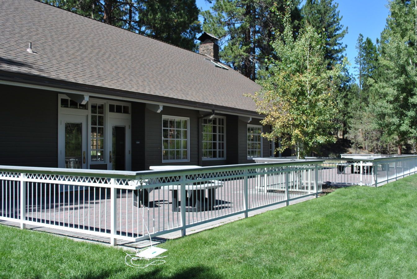 Aspen Hall - side view patio