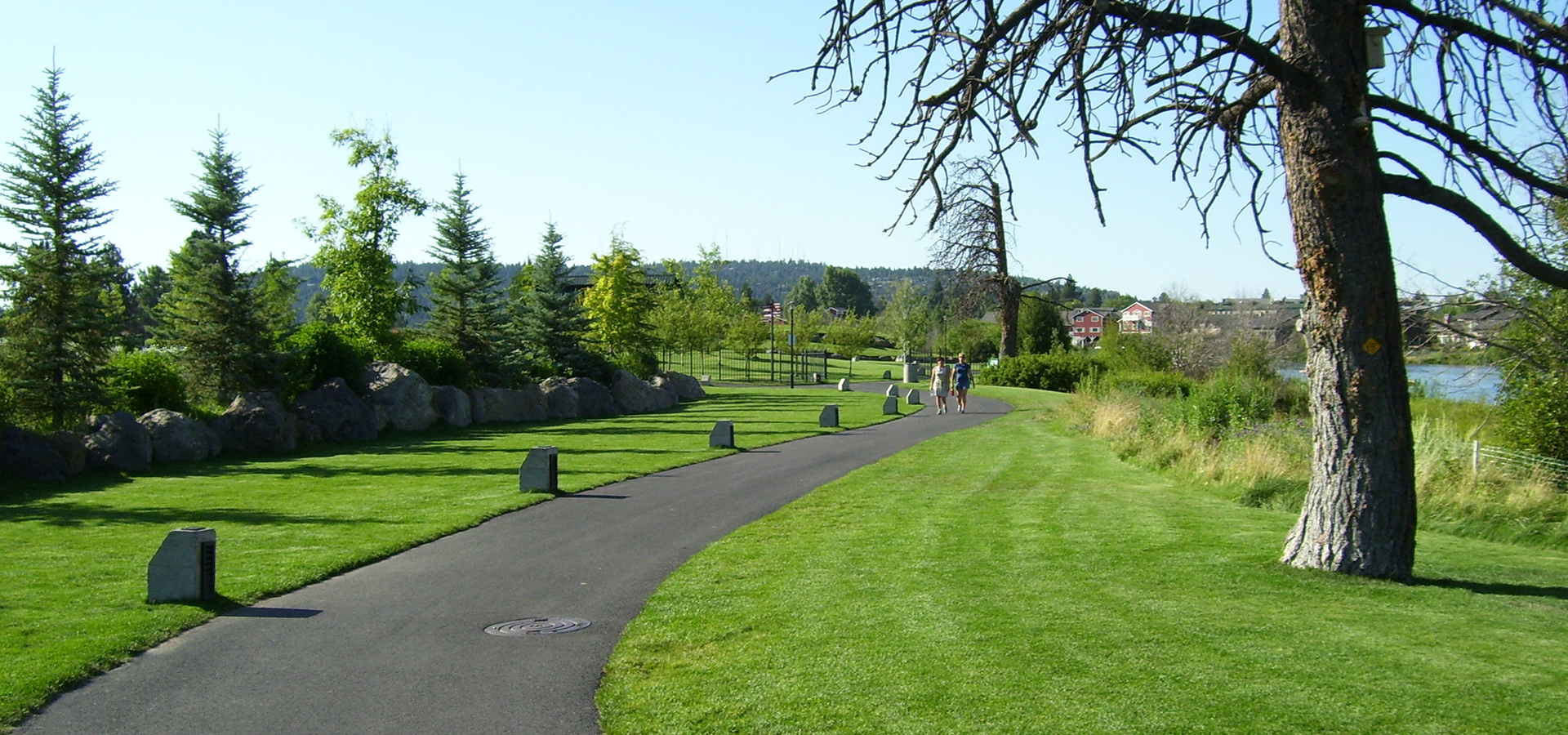 The Deschutes River Trail near the Old Mill in Bend.