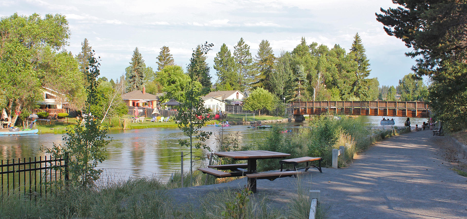 The Deschutes River Trail near downtown Bend.