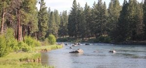 The Deschutes River.