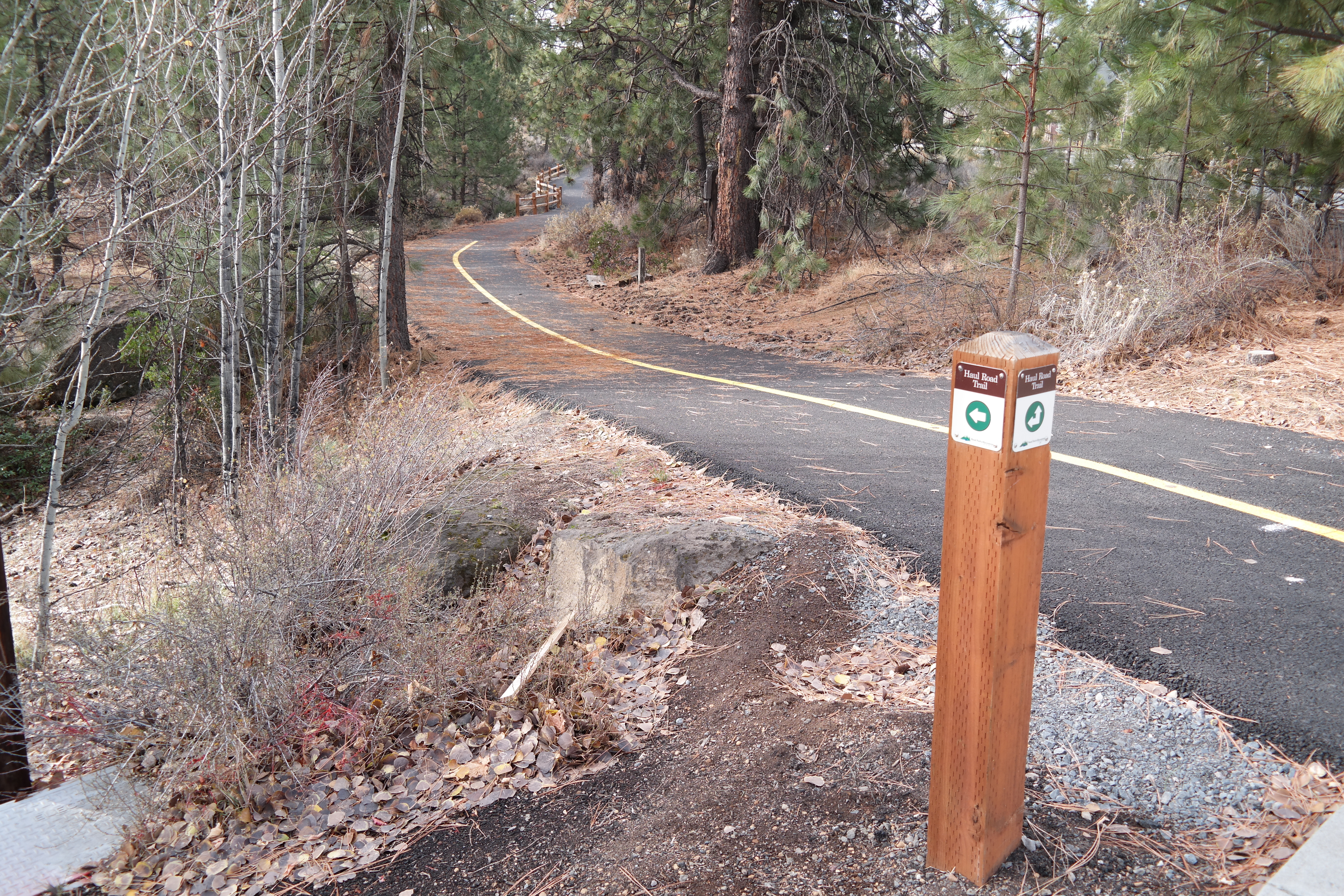 Haul Road Trail marker sign