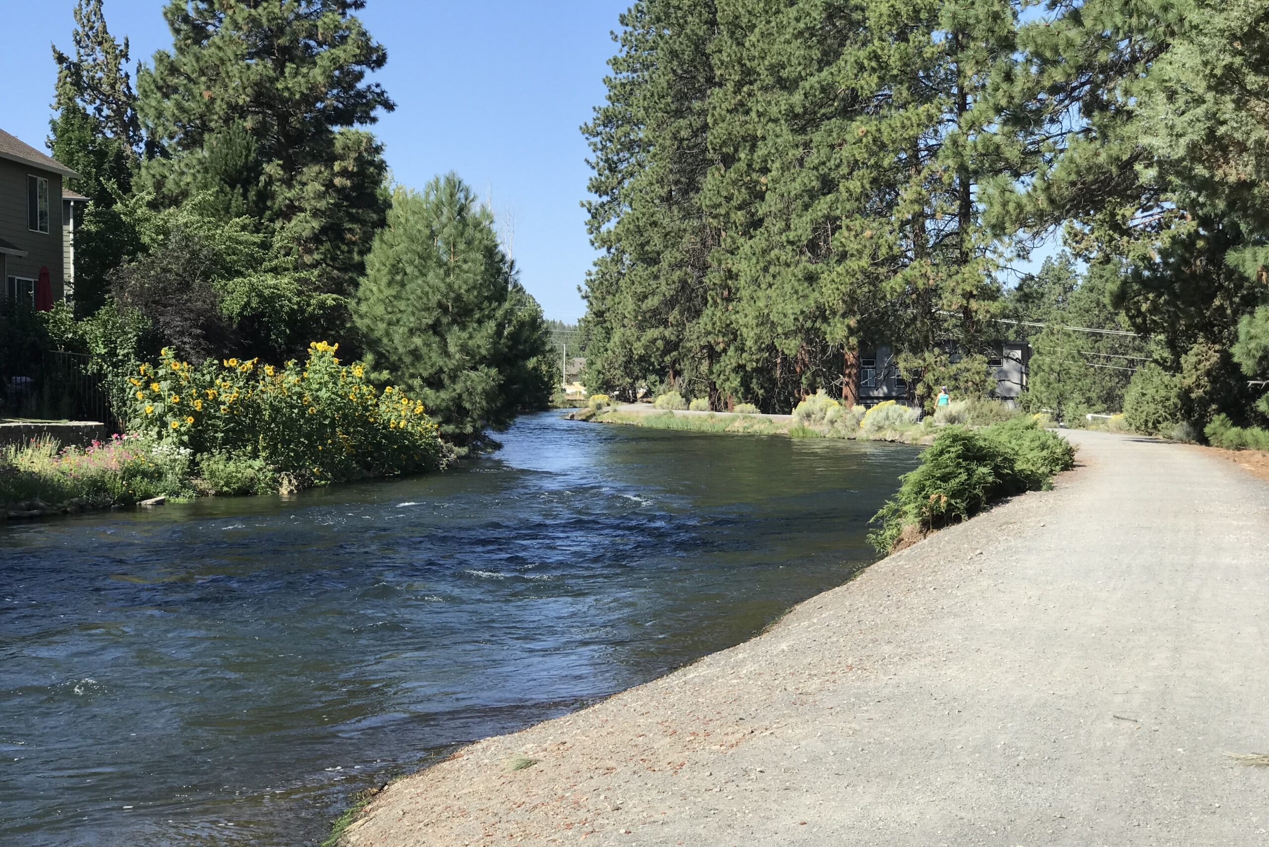 Trail next to canal