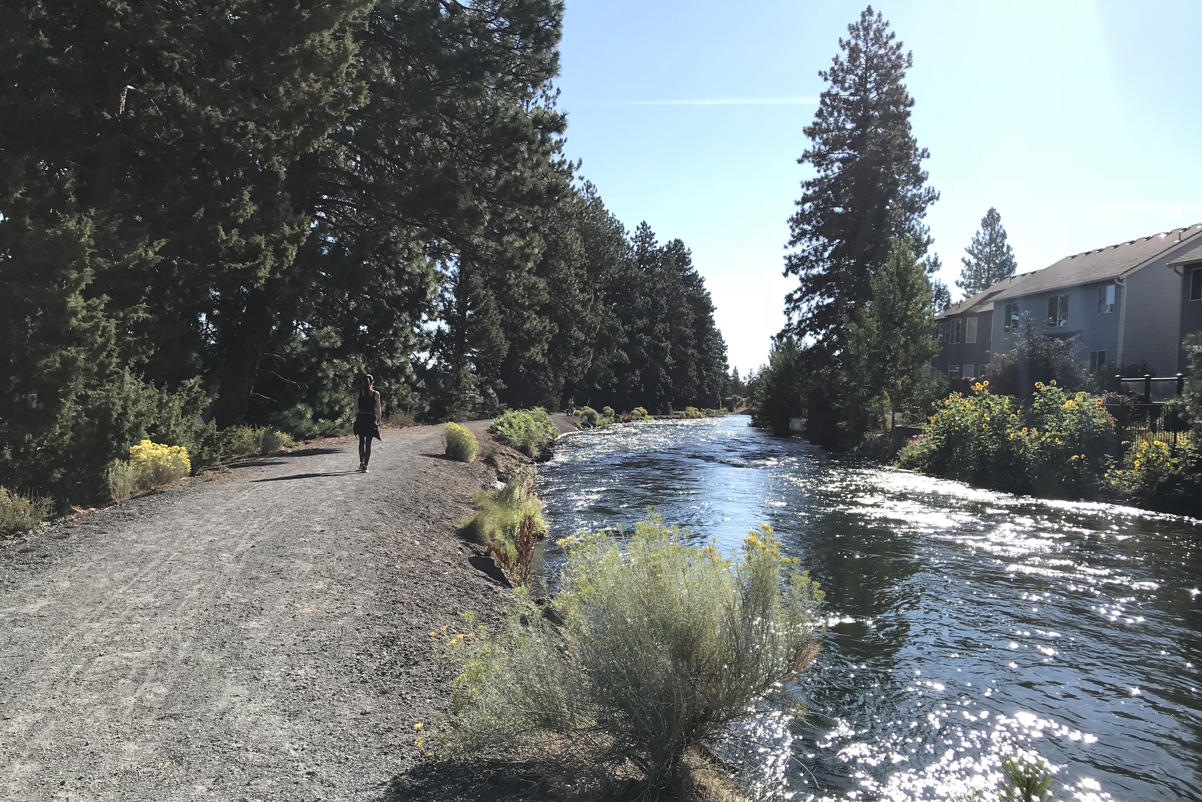 user on COHCT canal trail