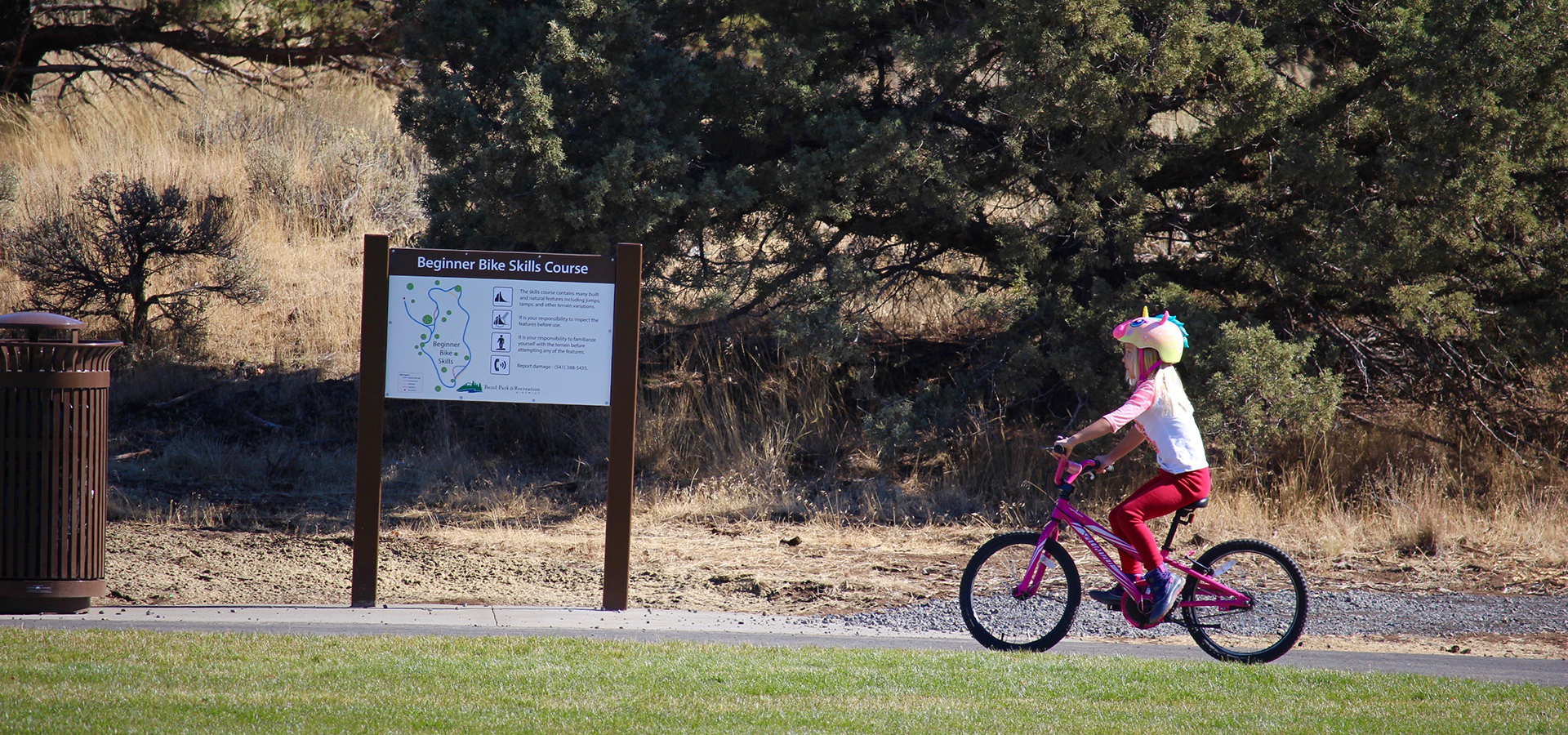 Rockridge Trail with biker