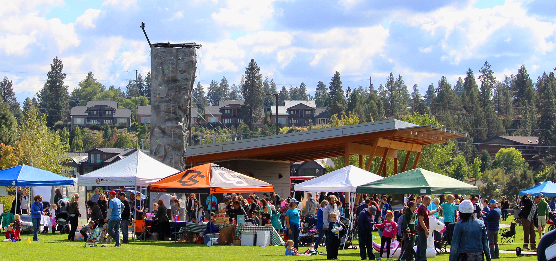 An event at Riverbend Park.