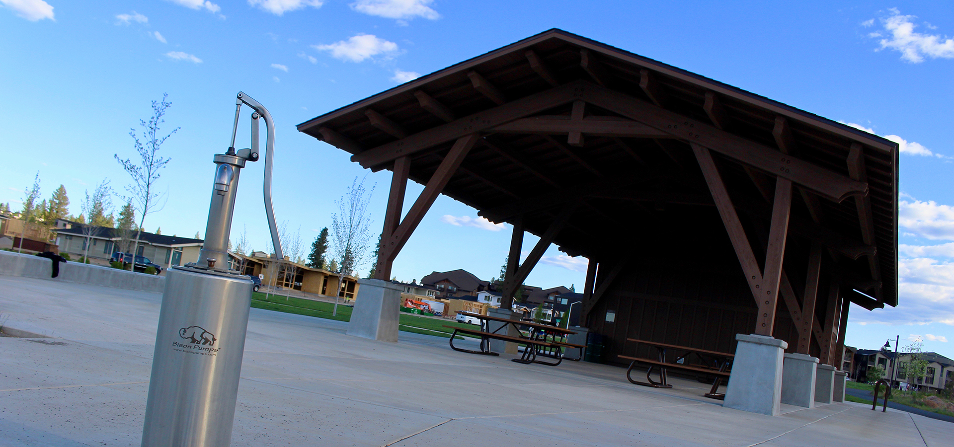 The picnic shelter at Discovery Park.