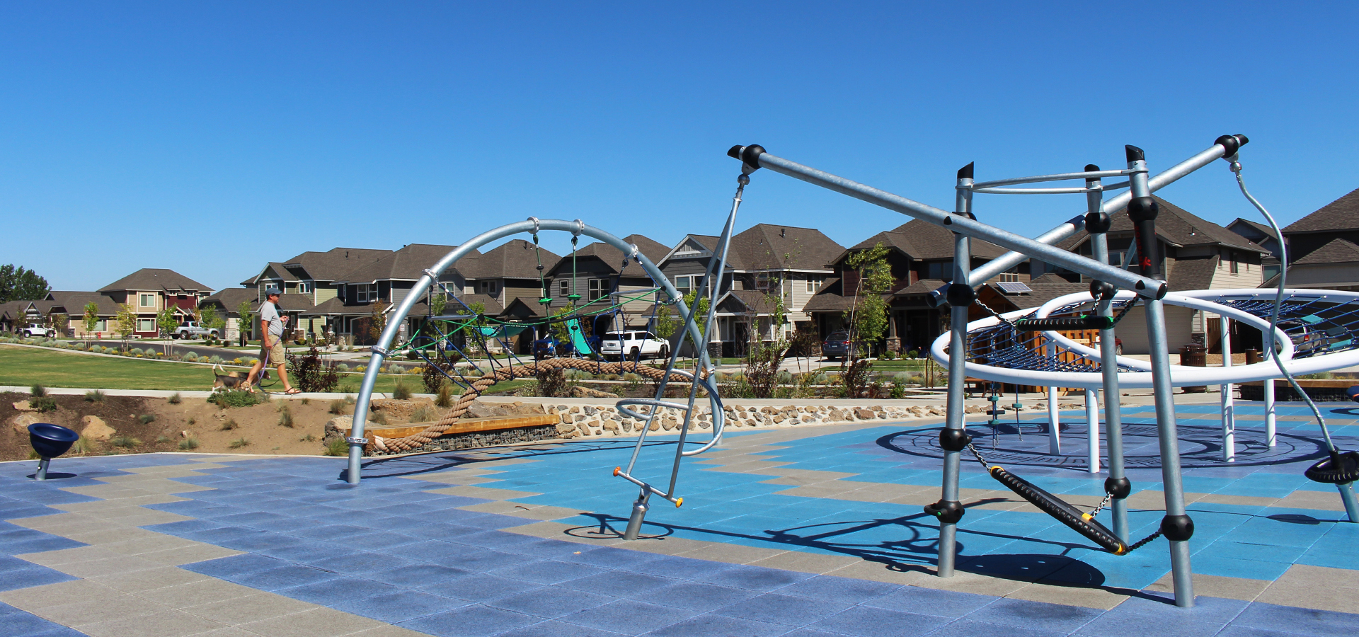 The play structure at Eagle Park.