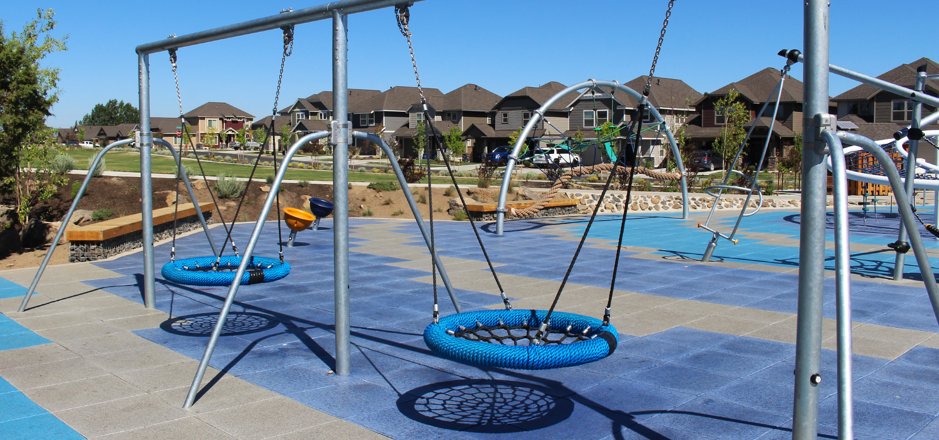 The swings at Eagle Park.