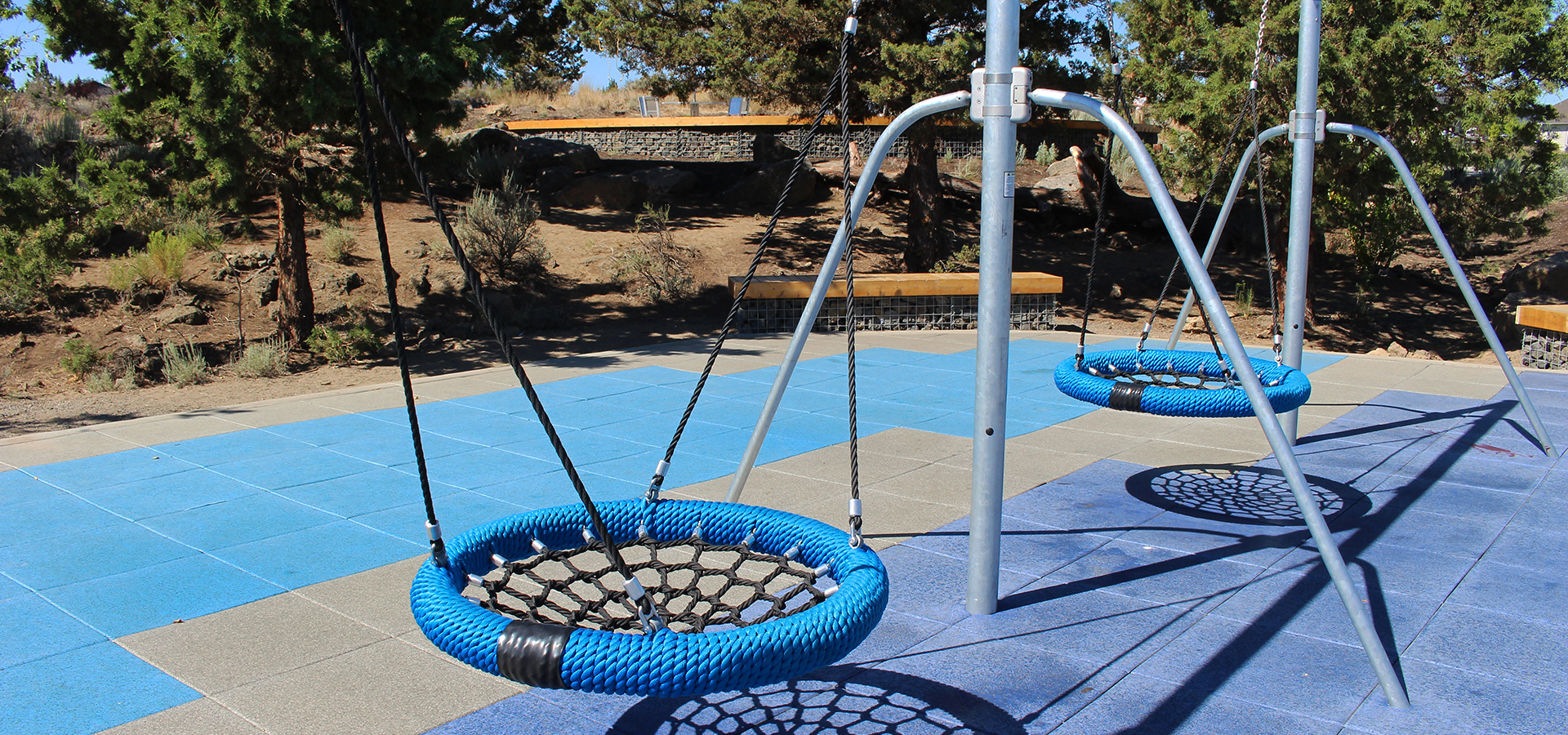 A swing at Eagle Park.