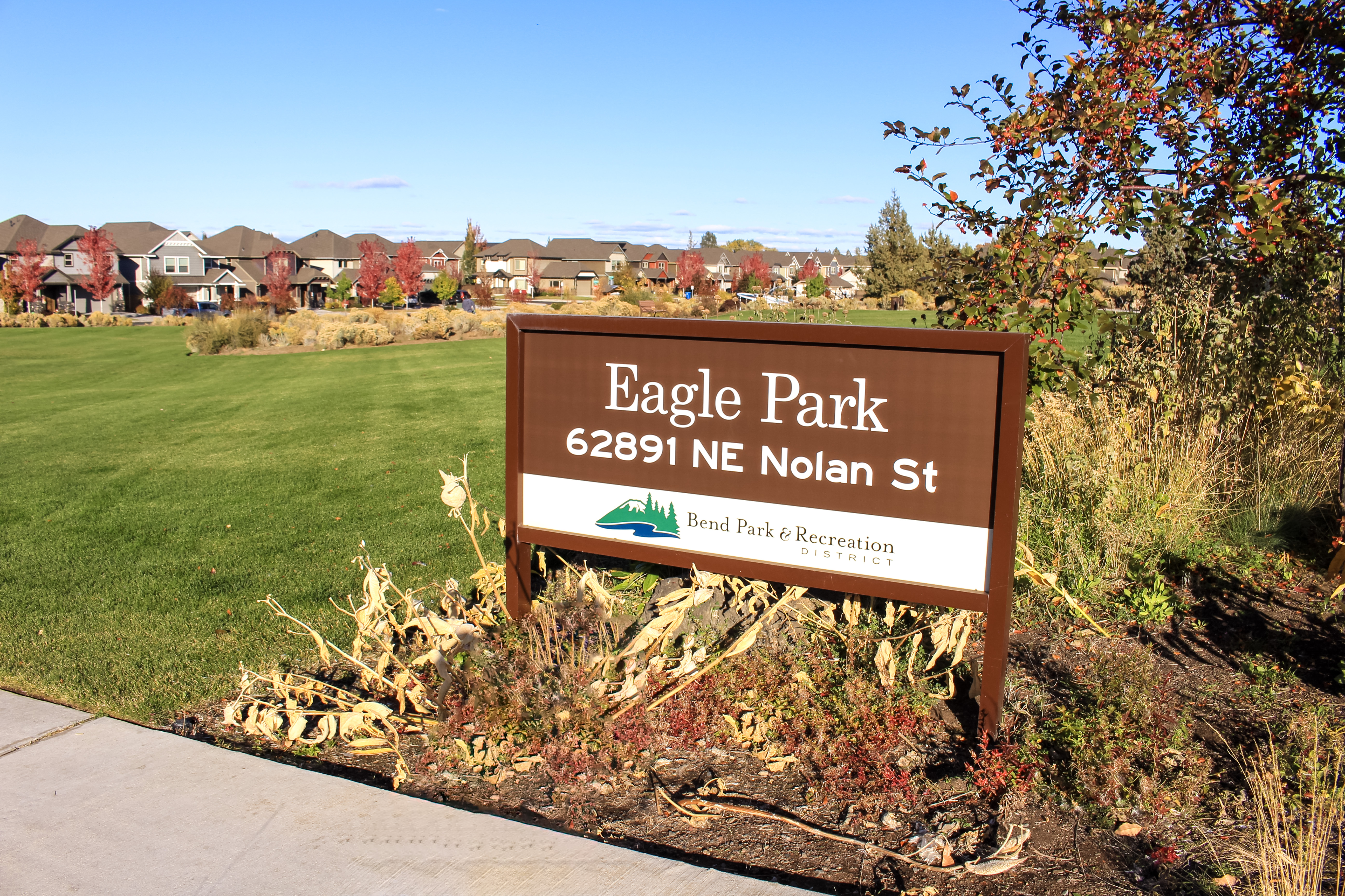 Park sign at Eagle Park