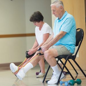 two older adults at a Functional Fitness Classes for Older Adults