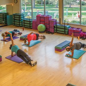 Image of a Cardio Conditioning fitness class at Juniper Swim and Fitness Center.