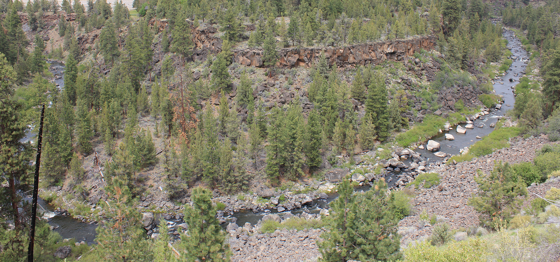View of Deschutes River canyon