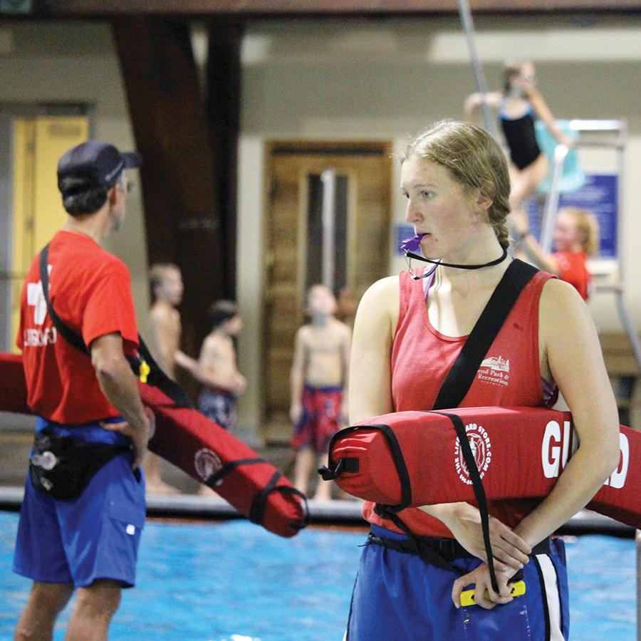 Lifeguards at Juniper Swim and Fitness Center.