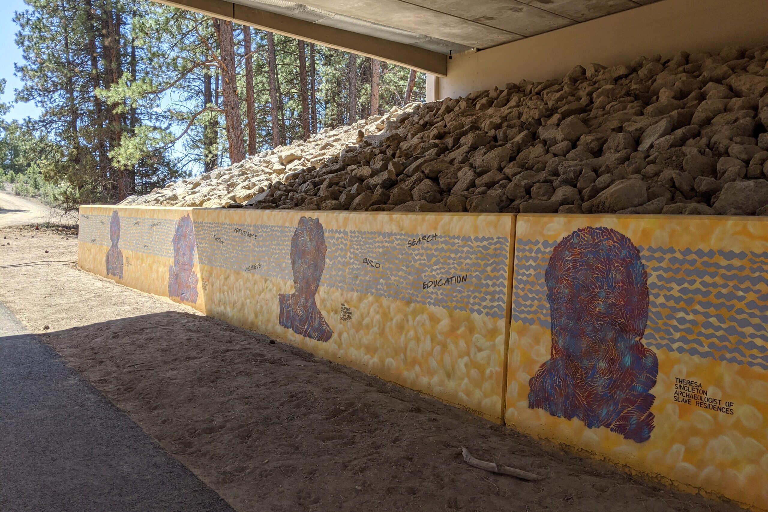 Image of Discovery west park undercrossing mural