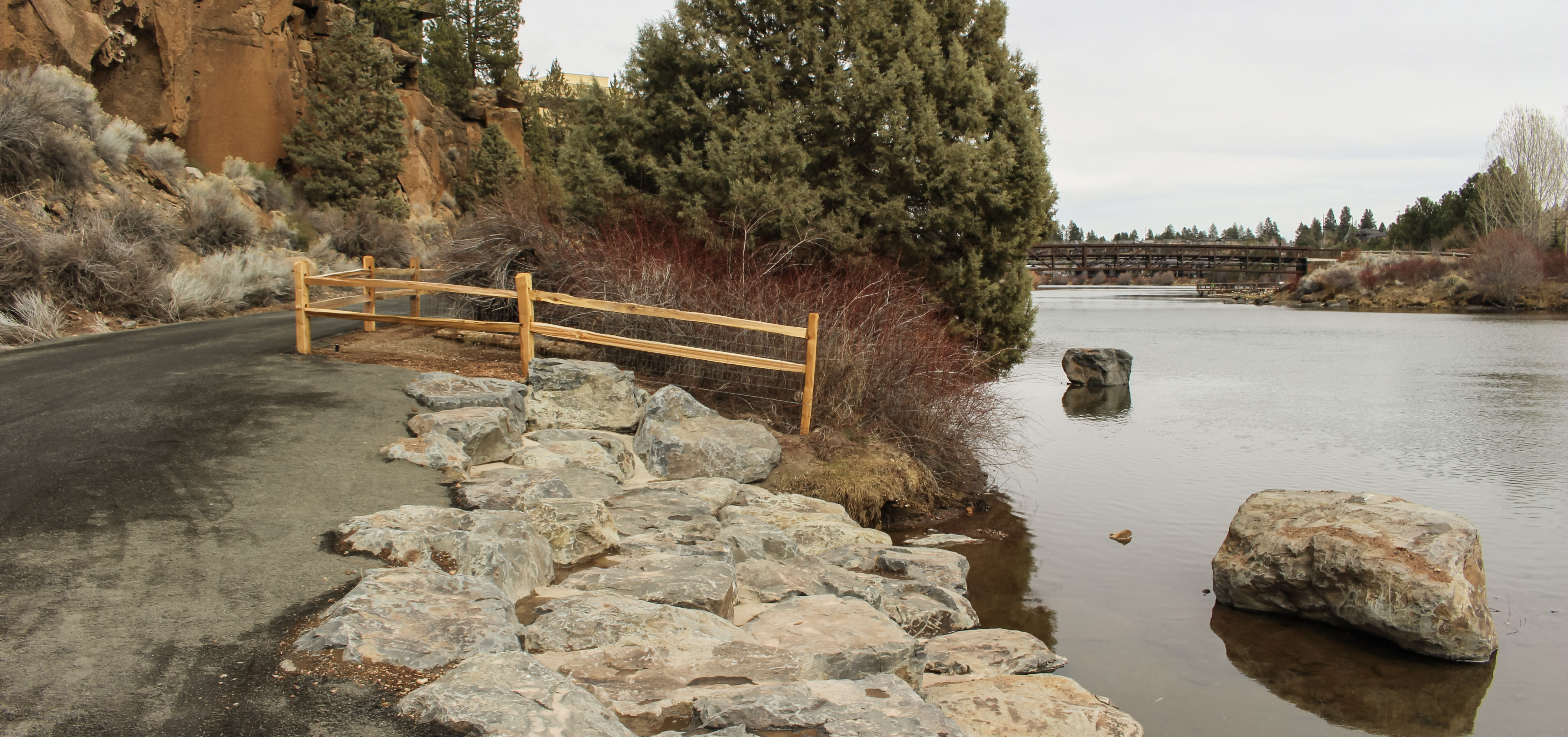 Photo of Riverbend South access point along river left