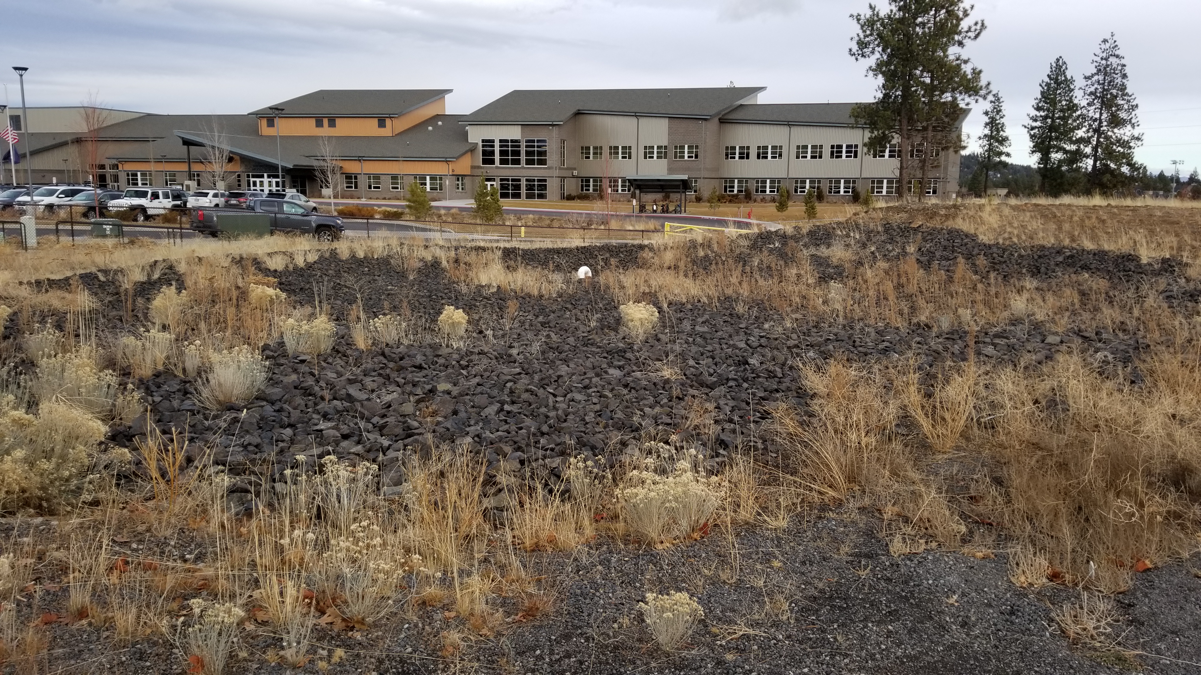 Image of the future site of the Pacific Crest Middle School sports field for a Bend Park and Recreation District project.