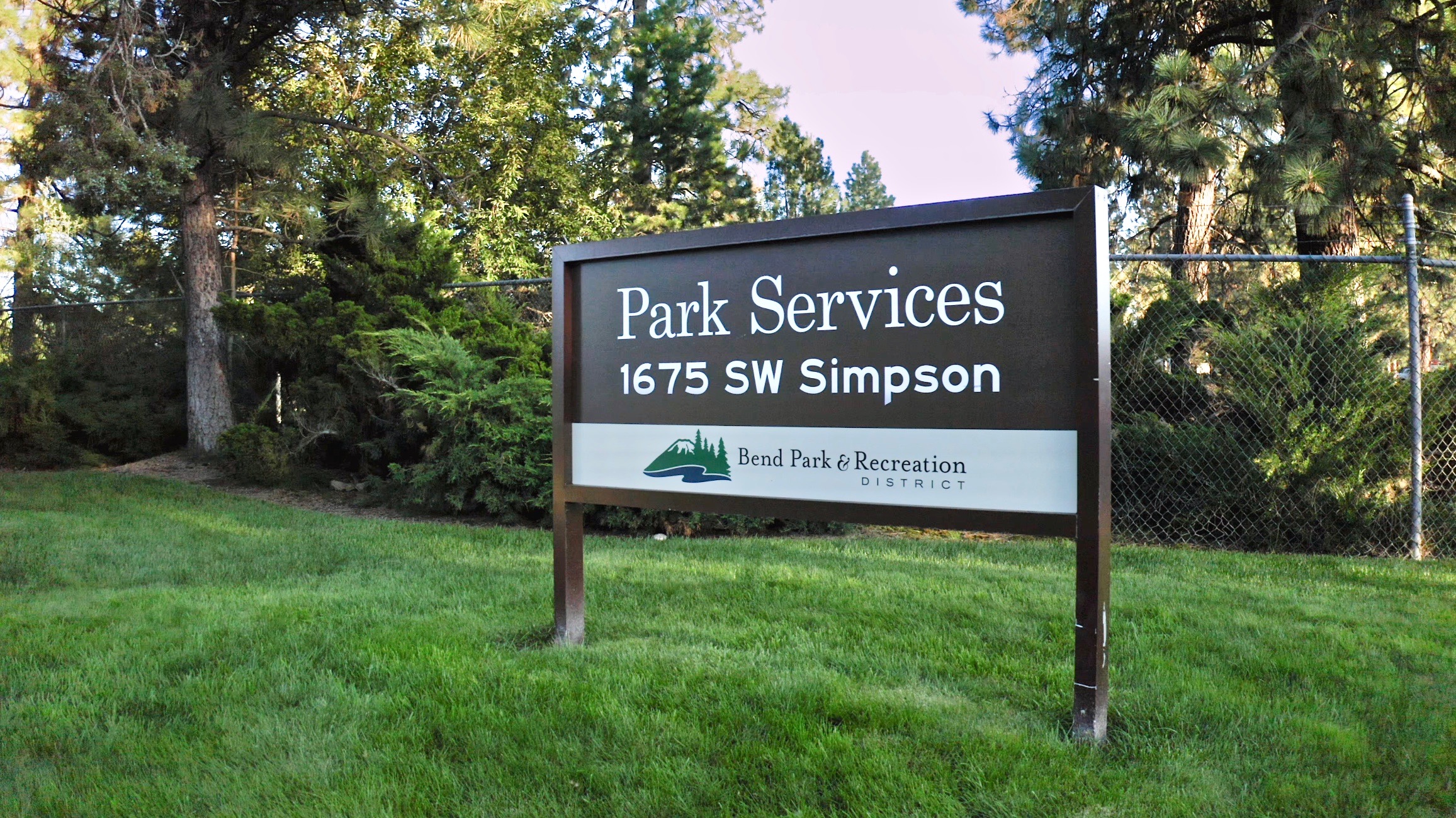 Park Services entrance sign.