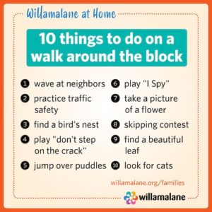 graphic text image on how to exercise at home.