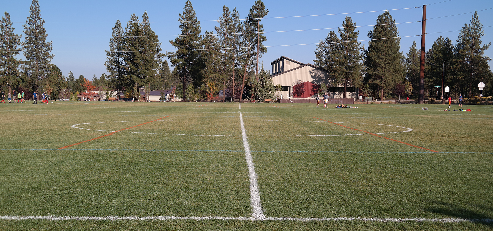 a soccer field at Pacific Crest Elementary