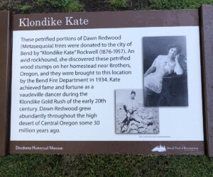 Klondike Kate sign in Drake Park