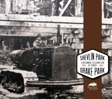 Shevlin and Drake parks centennial webpage art