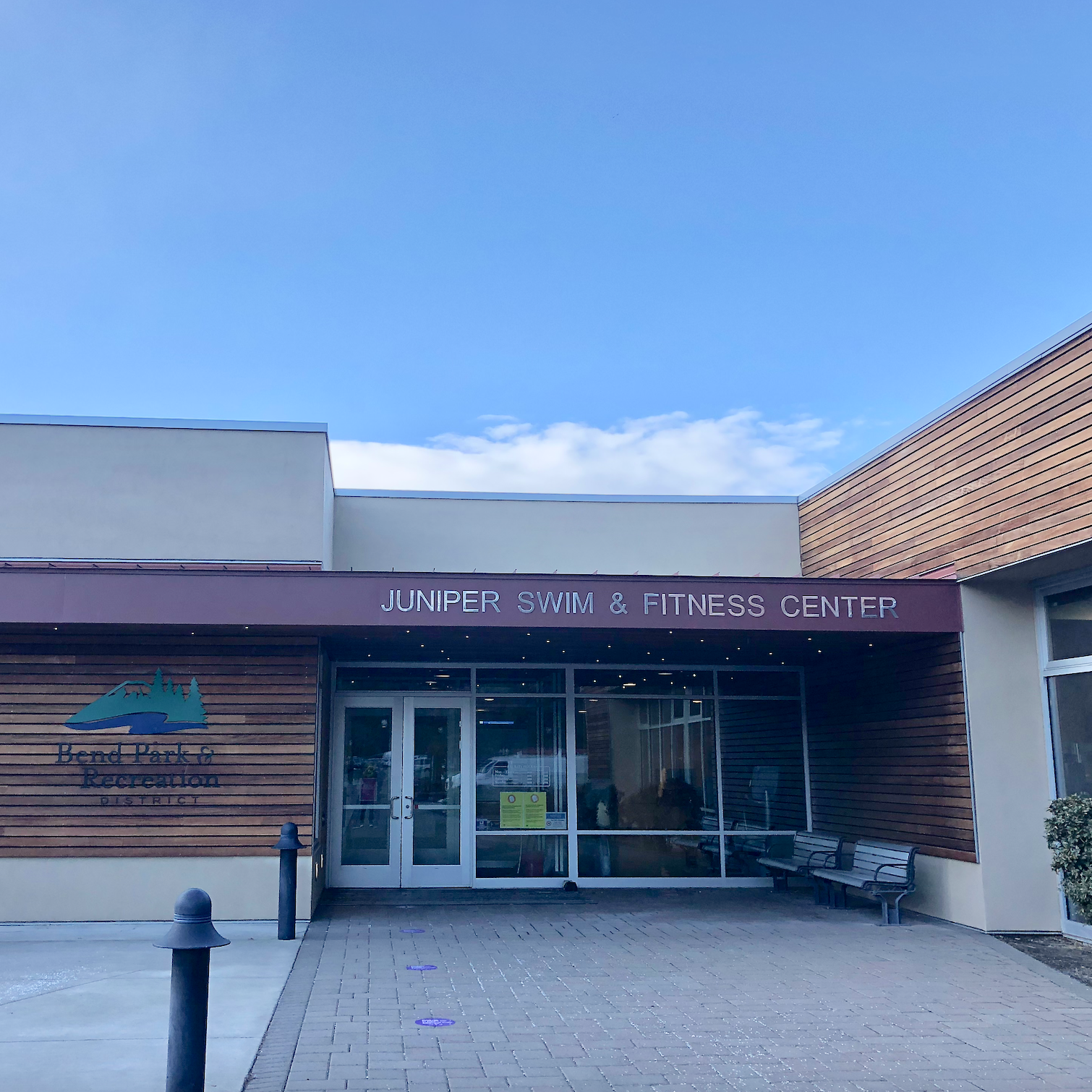 the north entrance of juniper swim and fitness center