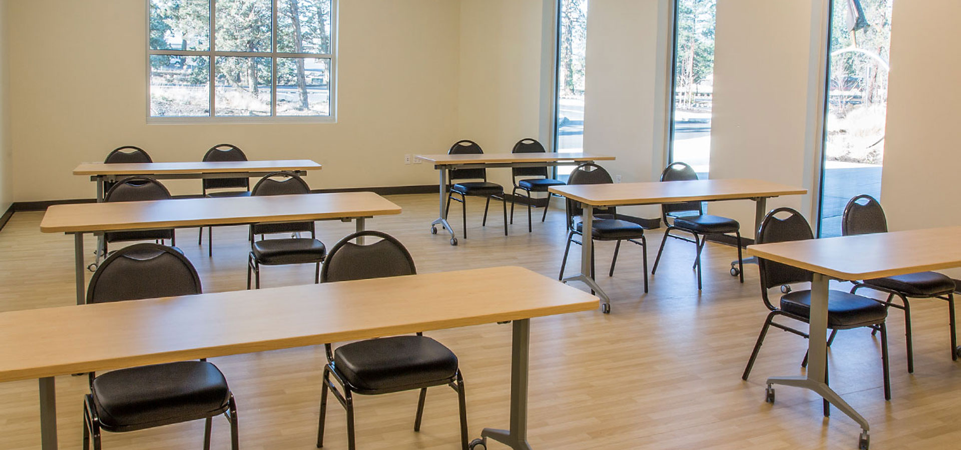 Image of the classroom at LCC