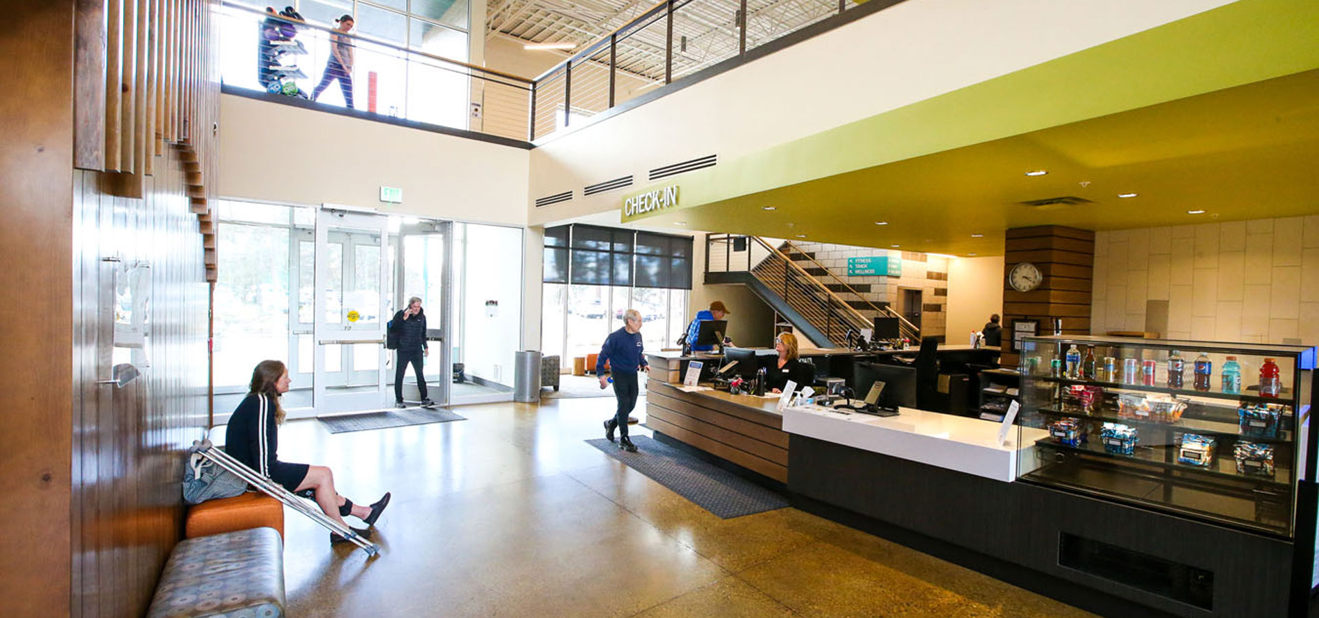 A photo of the lobby of Larkspur.