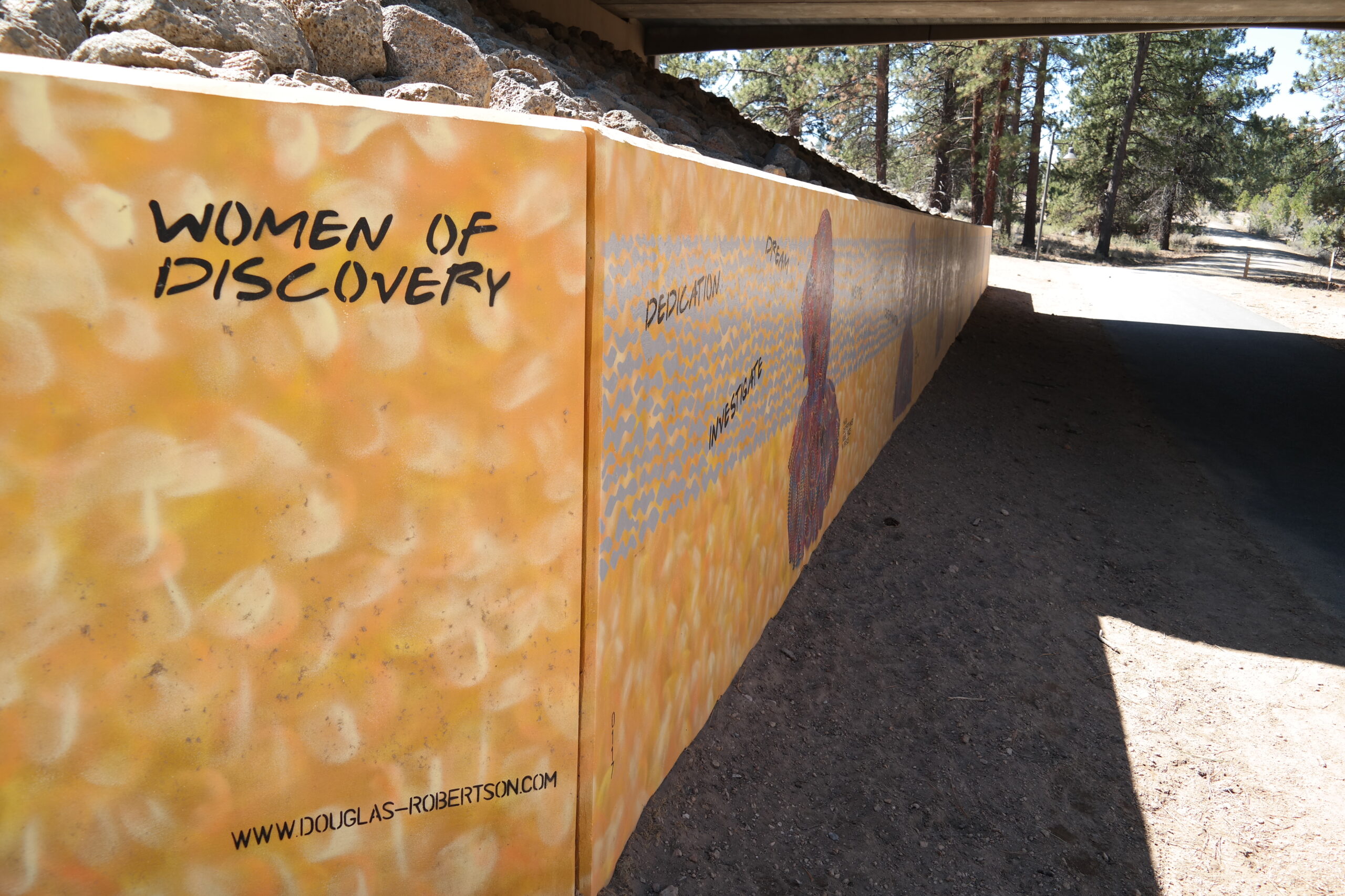 Outback Trail underpass and mural.