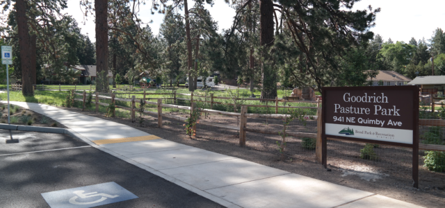 Goodrich park entrance.