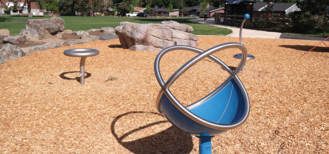 Goodrich Park play features.