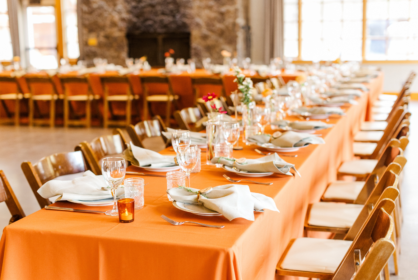Aspen Hall - Indoor Dinning Arrangement