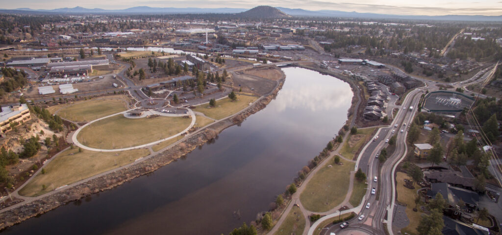 Farewell and Riverbend aerial