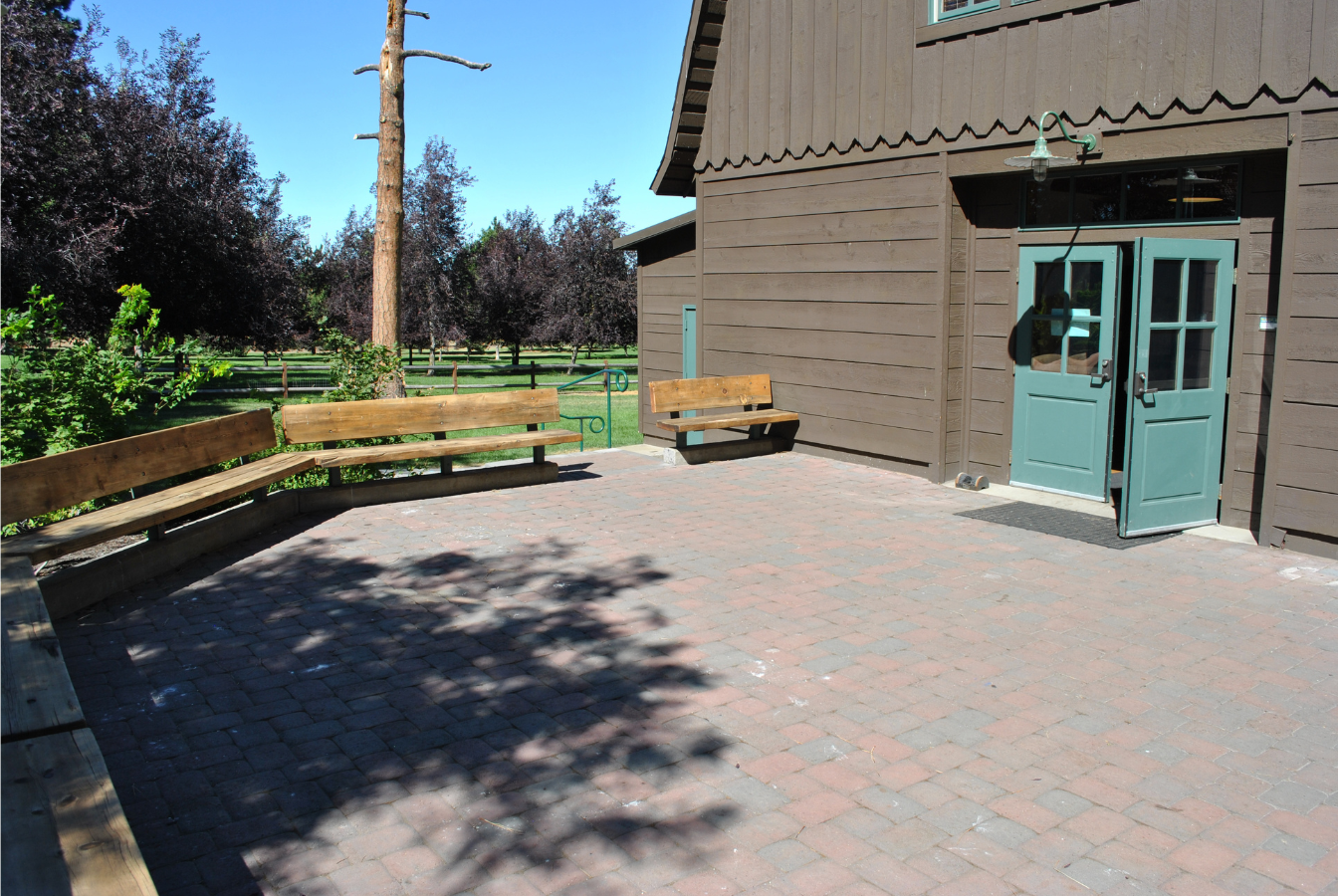 Hollinshead Barn Front Patio Area