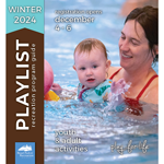 Playlist cover featuring parent and child painting at an art class