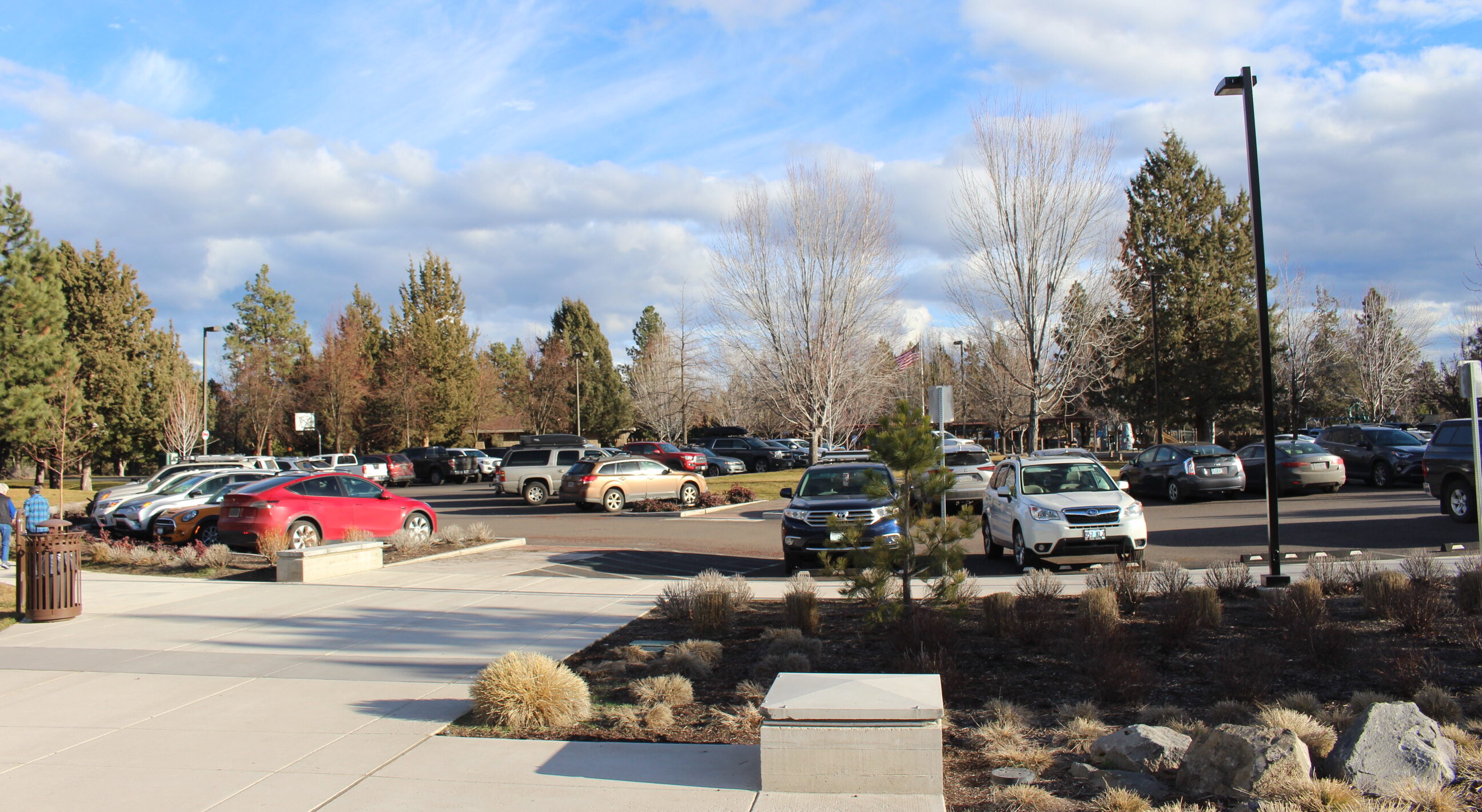 Larkspur Park parking area next to future Art Station site