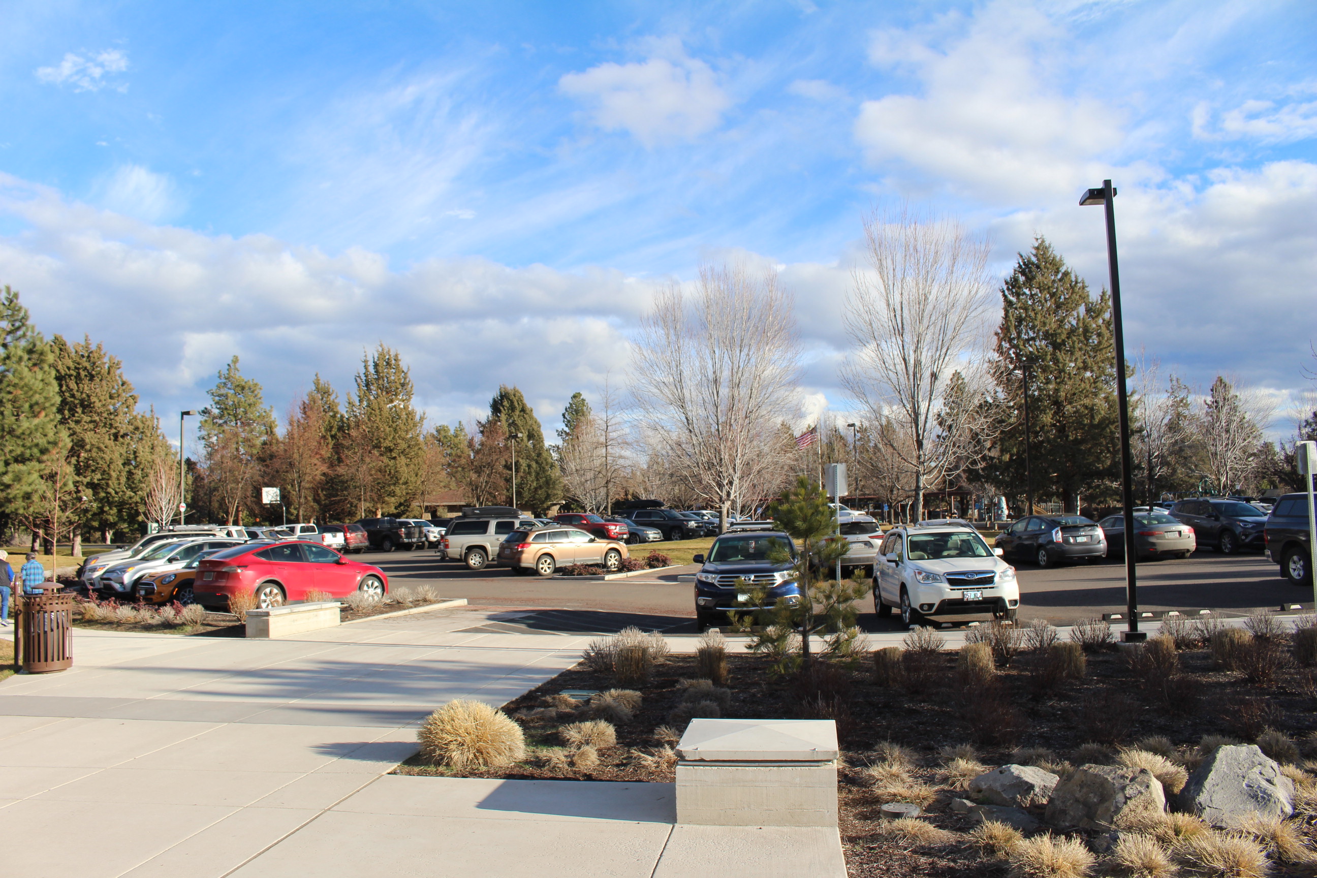 Larkspur Park parking area next to future Art Station site