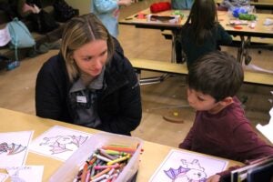A Youth Rec Leader at a Kids Inc. program.