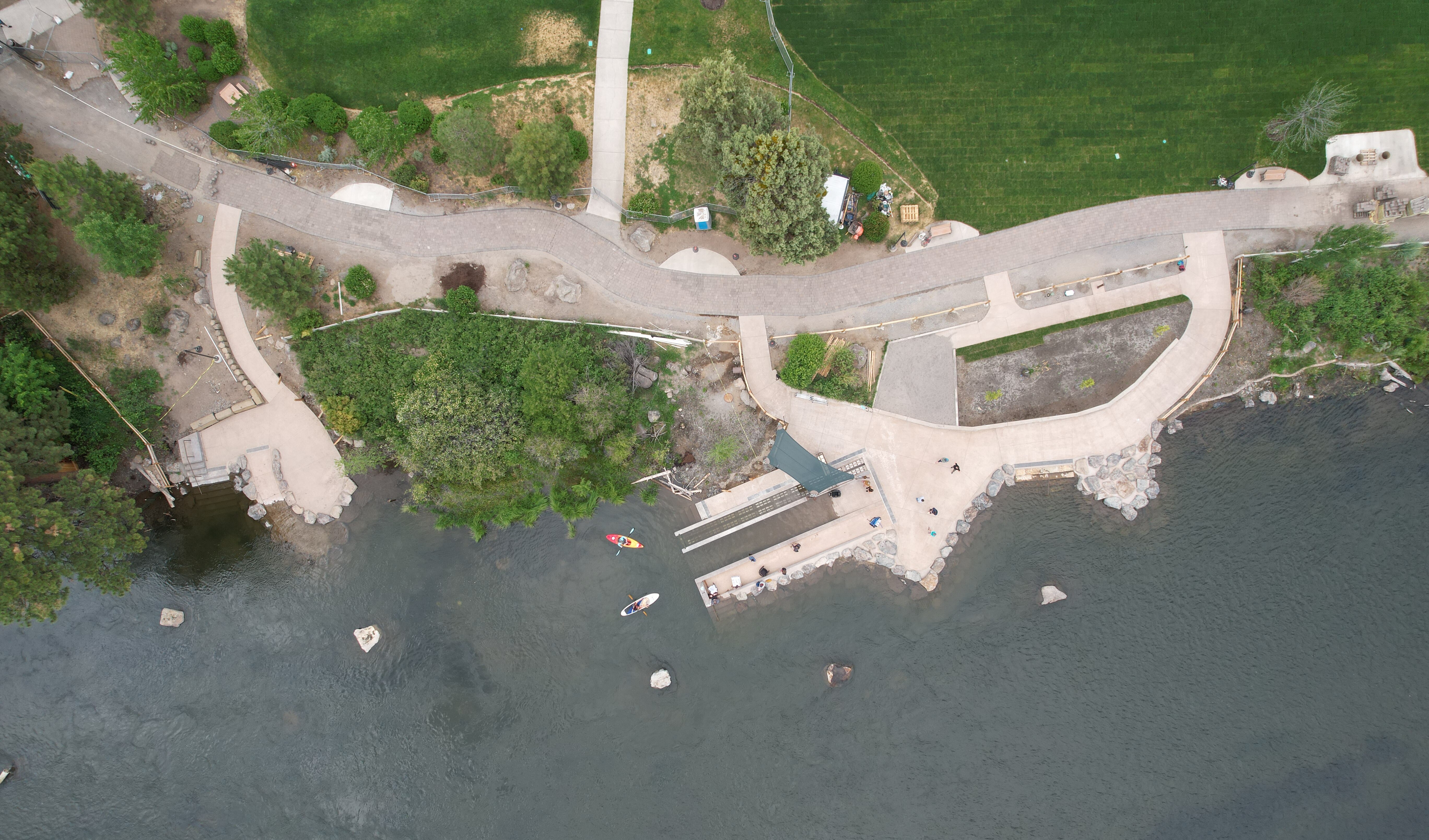 the completed access points at millers landing