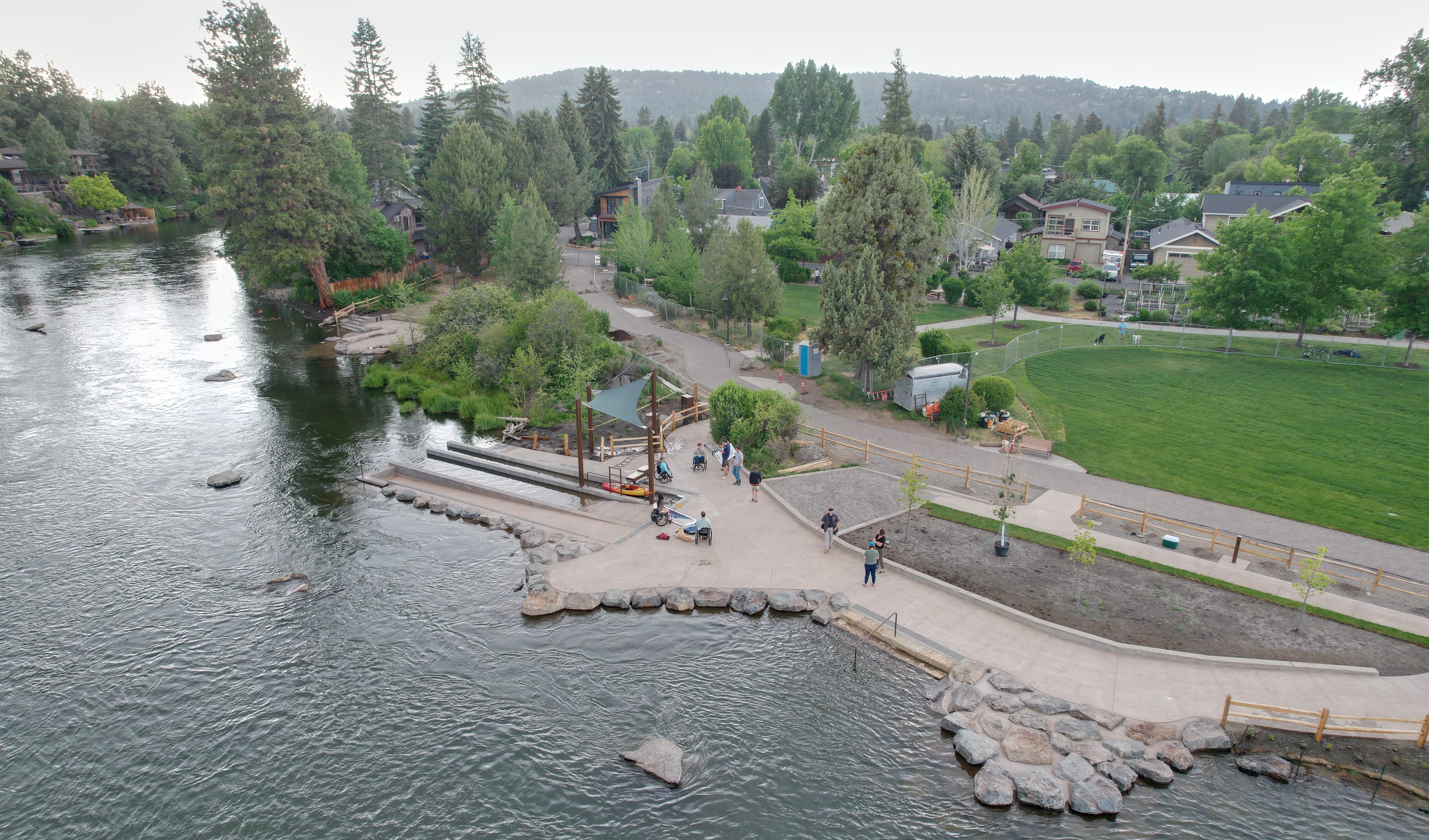the completed access points at millers landing