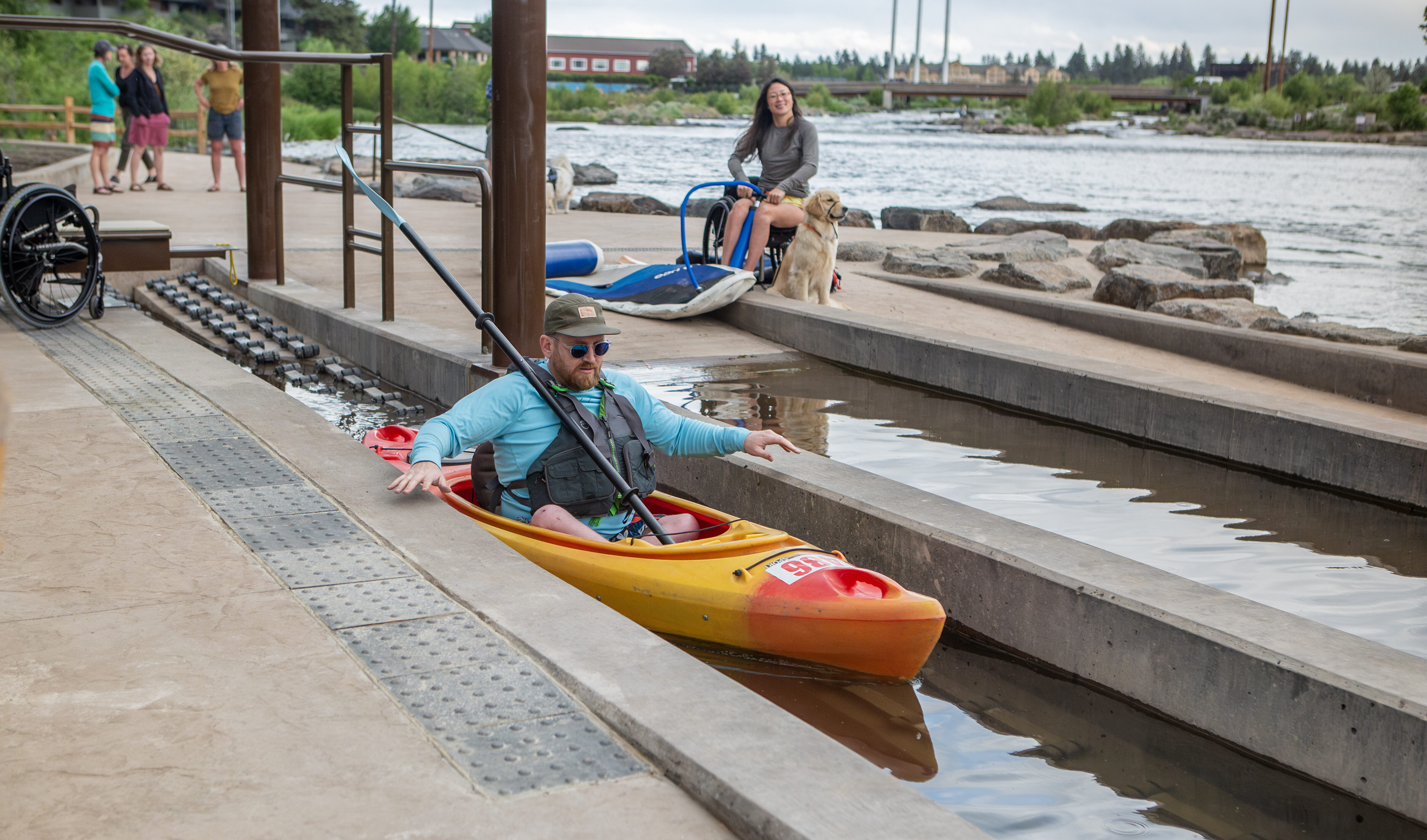 the completed access points at millers landing