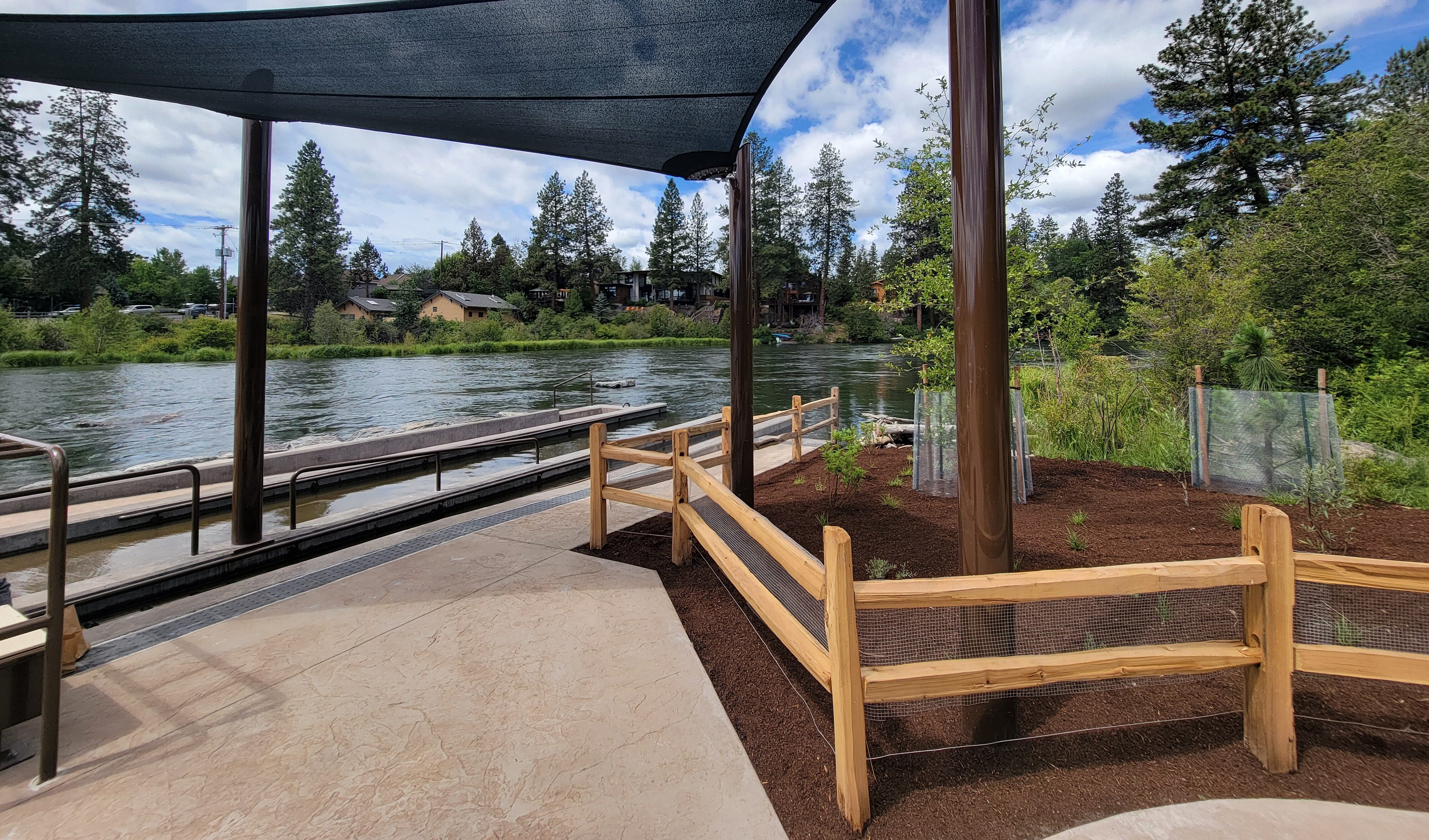 the completed access points at millers landing