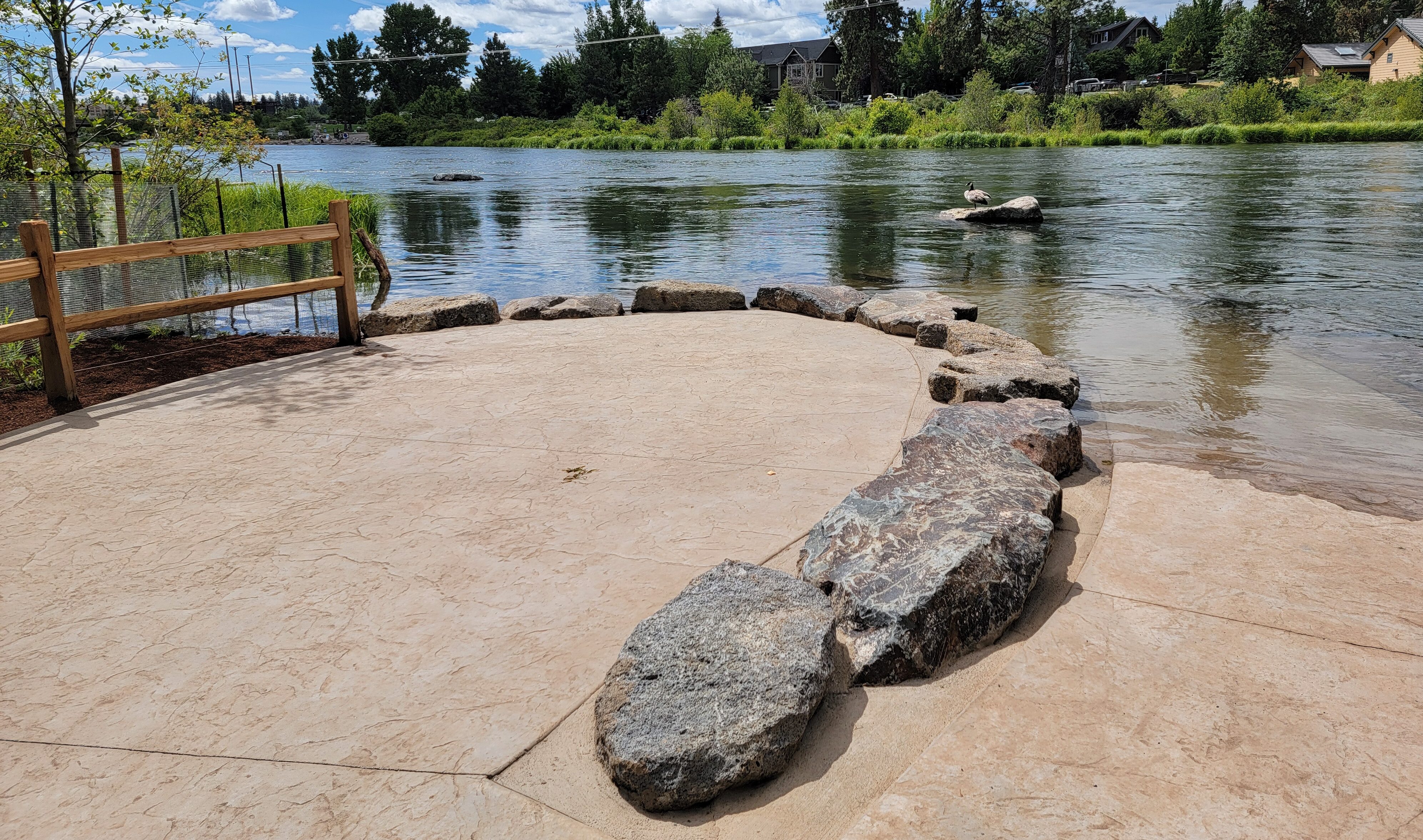 the completed access points at millers landing