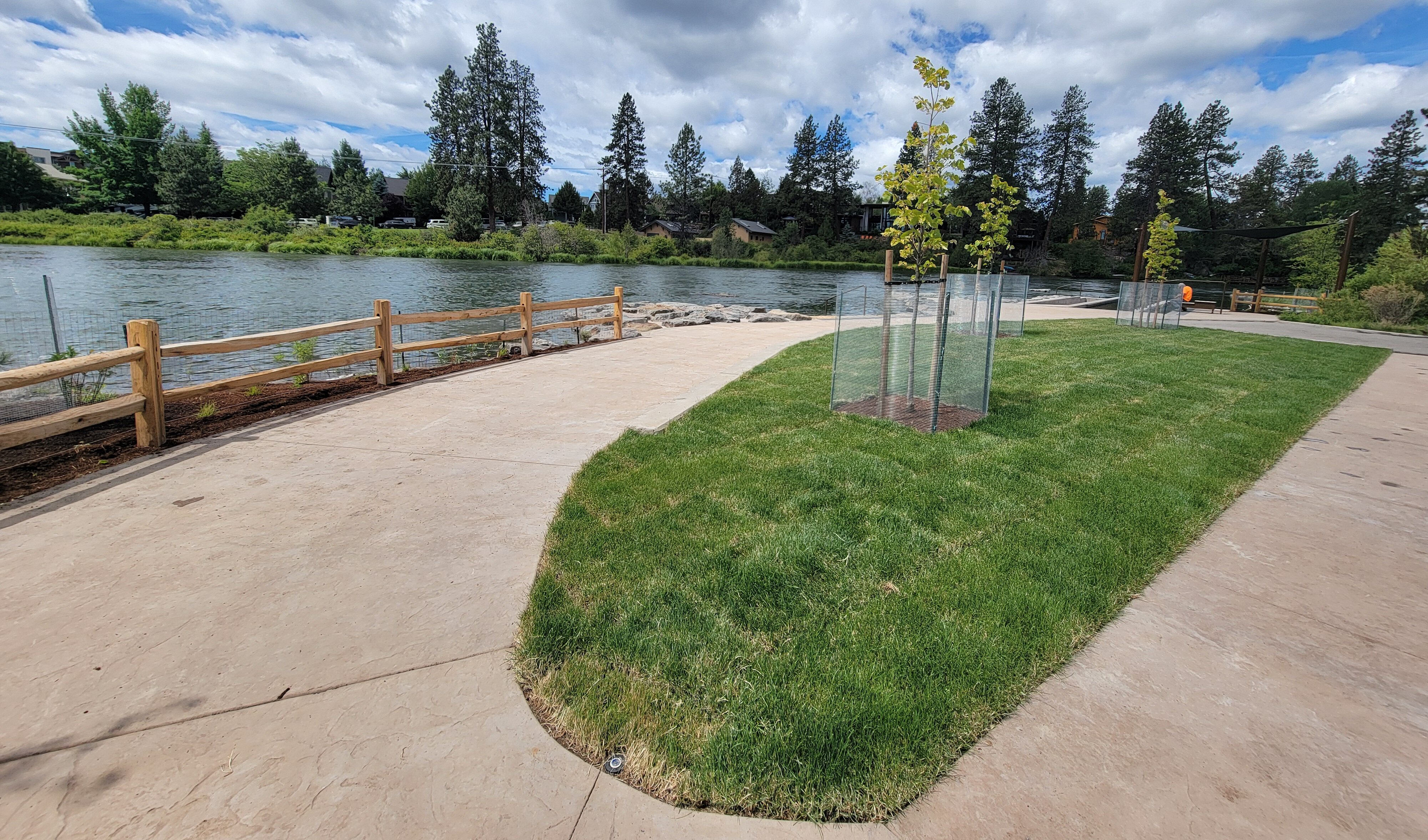 the completed access points at millers landing