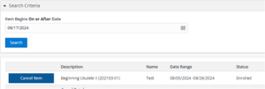 a screenshot of the available to cancel page